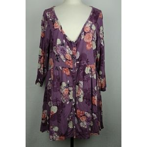 Torrid super knit top floral print plus size 2